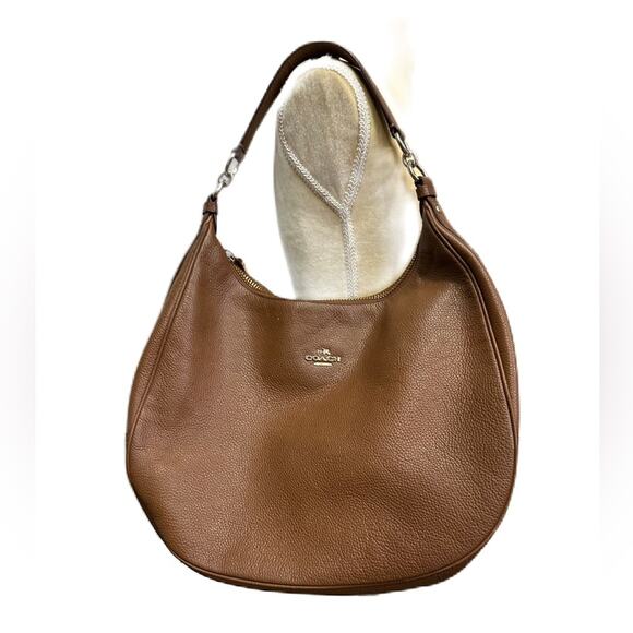 Coach Handbags - EUC Coach Brown Harley Pebble Leather Hobo Shoulder Bag F38259
